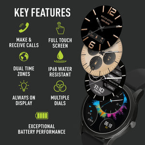 Reflex Active SERIES 31 AMOLED Smart Watch Black Strap