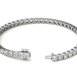 14K W/Y Gold Lab Grown Diamond Tennis Bracelet 6.5CTW