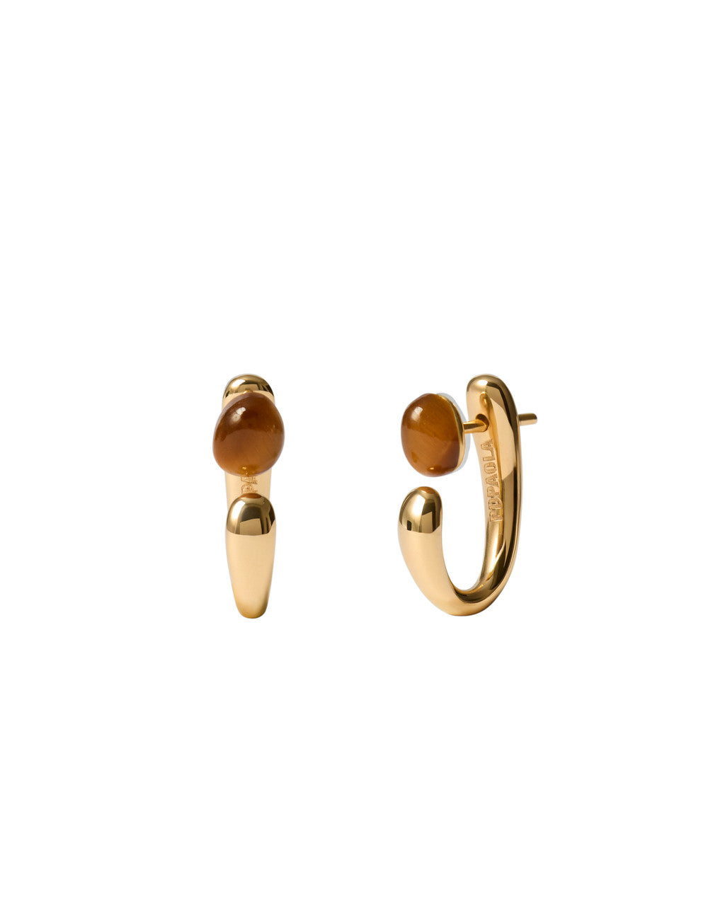 PDPAOLA Tiger Eye Nova Earrings