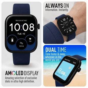 Reflex Active SPECTRA 300 S LITE - Amoled, Titanium Aluminium Bezel, Navy Silicone Strap