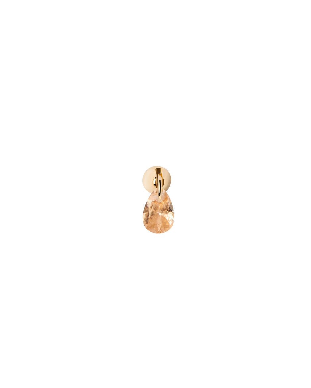 PDPAOLA PEACH LILY SINGLE EARRING