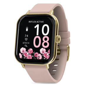 Reflex Active NEXUS 100 S - Petite Gold Case, Pink Silicone Strap