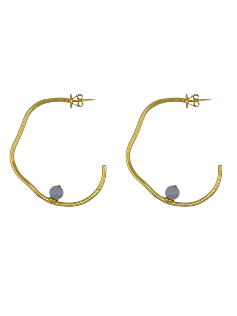Sonne Charlotte Blue Lace Agate Earrings