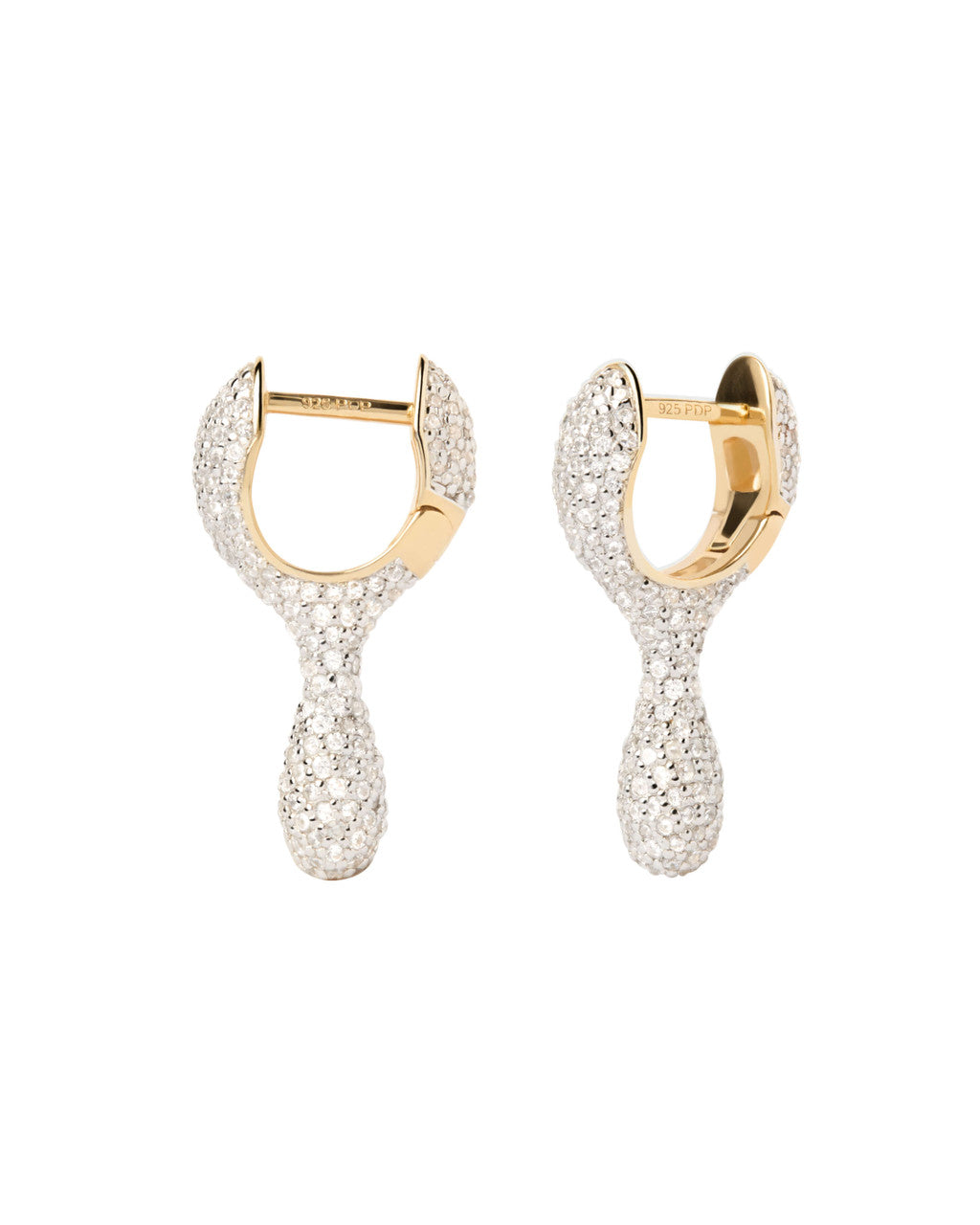 PDPAOLA Pave Ray hoops