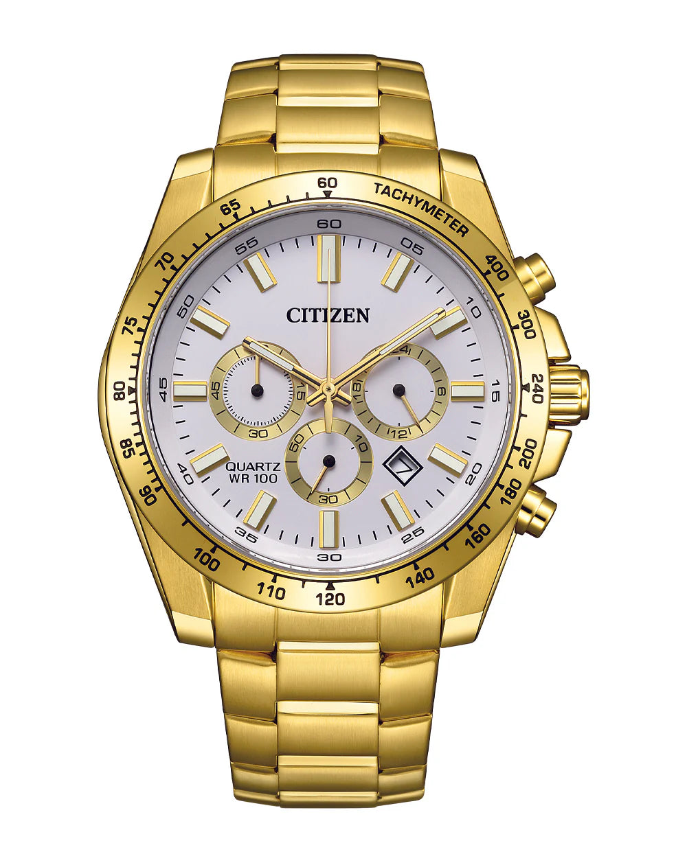 CITIZEN Gents Quartz Gold Plated SS Watch AN8232-53A