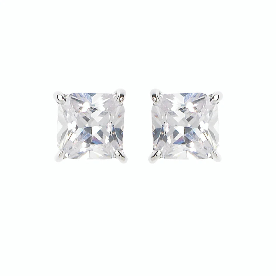 GEORGINI 5mm Square Clear Stud - IE123