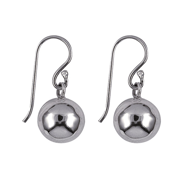 Sterling Silver 10mm Ball on Earwire EW50