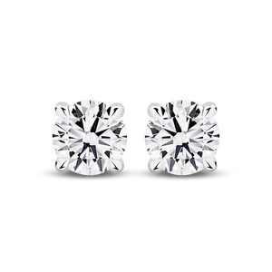 18K White Gold Lab Grown Diamond Studs F/VS 1ctw