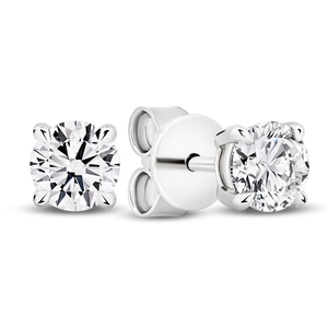 18K White Gold Lab Grown Diamond Studs F/VS 1ctw