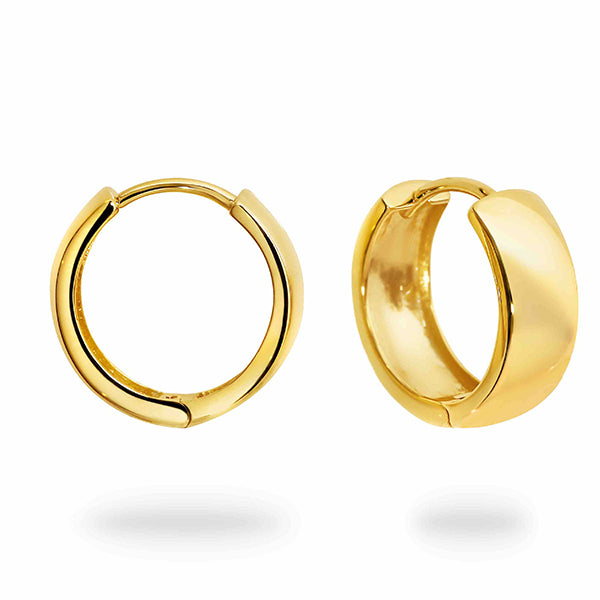 9Ct Yellow Gold 6.7mm Polished Earrings