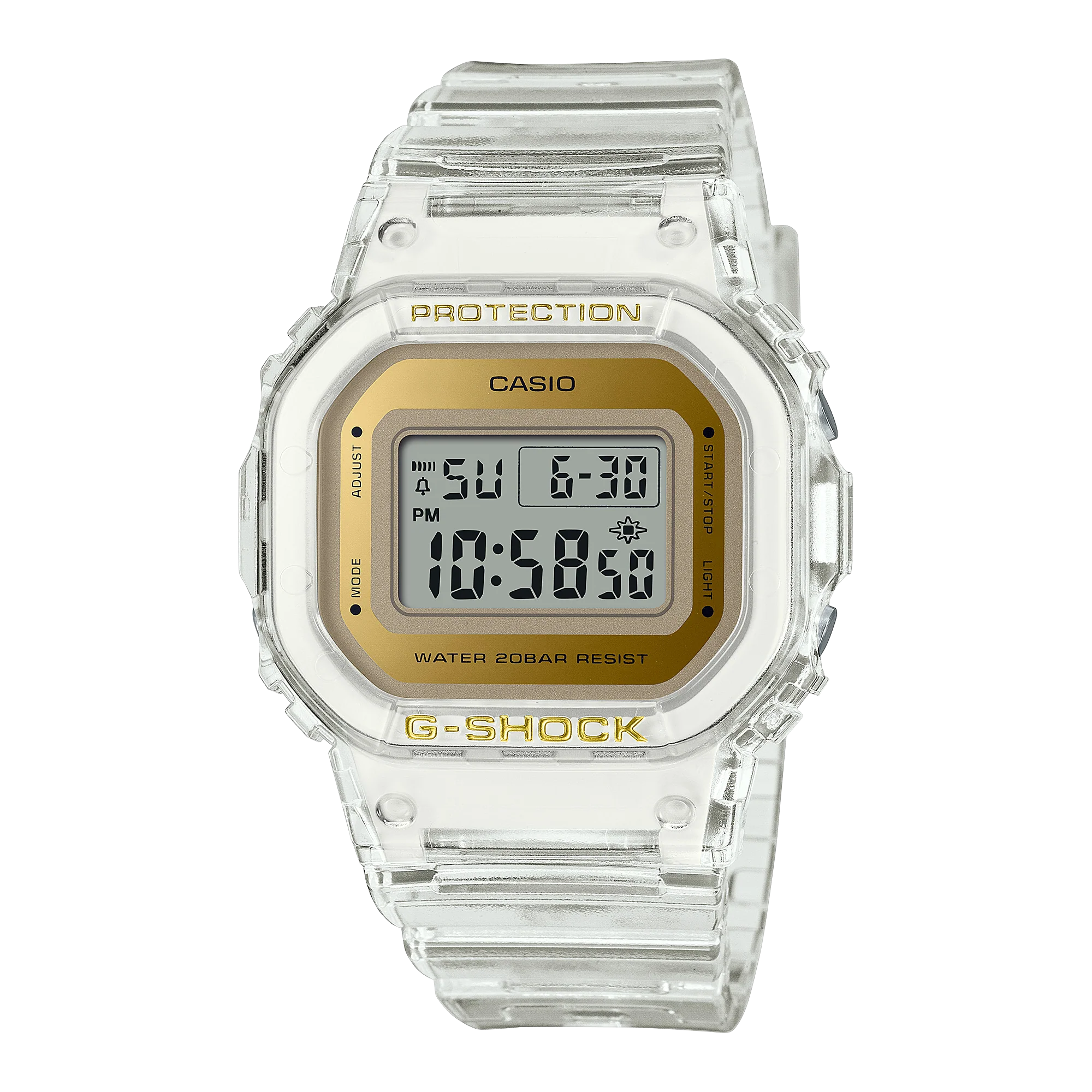 G shock cheap gold transparent