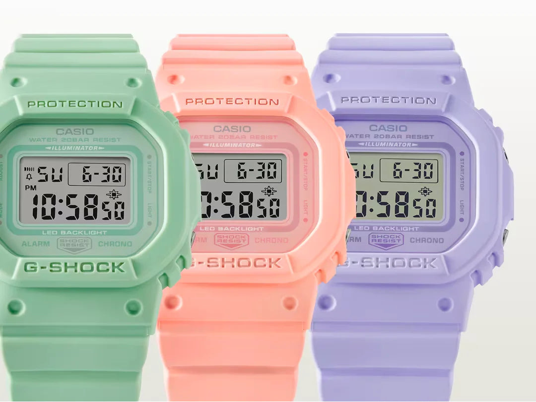 CASIO G-Shock Mid Digital Pastel Green Case GMDS5600BA-3D