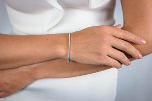 MILESTONE 2MM TENNIS BRACELET IN SILVER