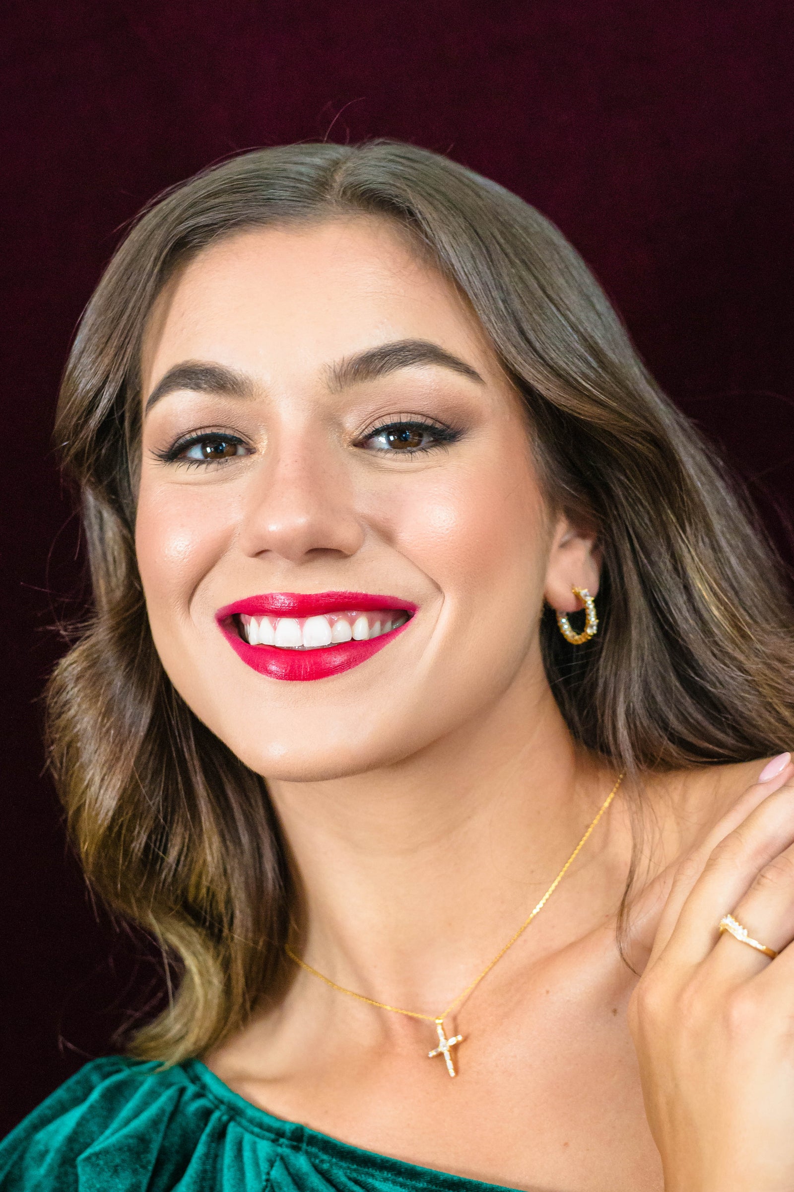 BAGUETTE INSIDE OUT EARRINGS GOLD SMALL