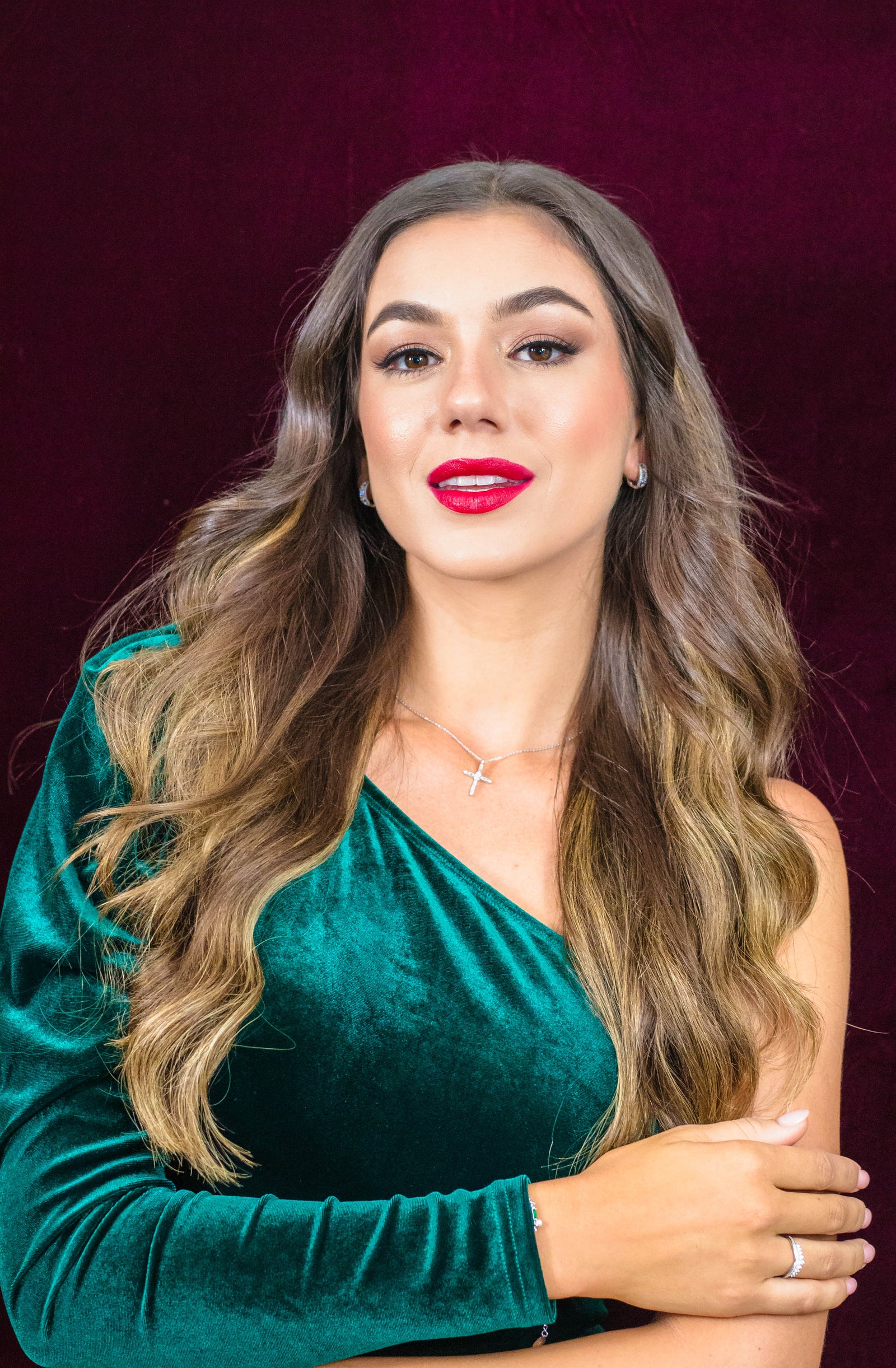 JASMINE HOOP EARRINGS SILVER