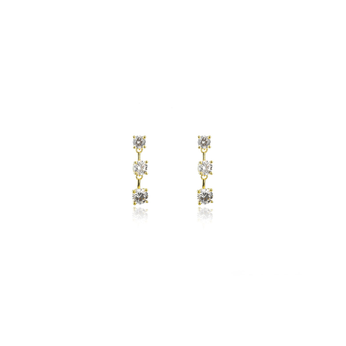 TRILOGY EARRINGS GOLD