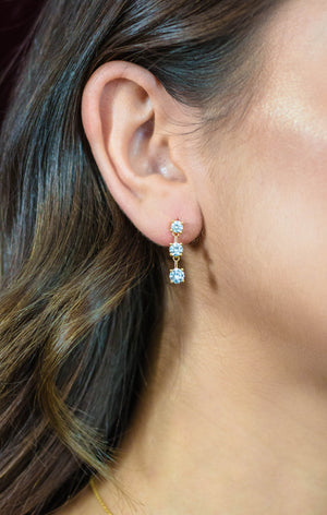 TRILOGY EARRINGS GOLD