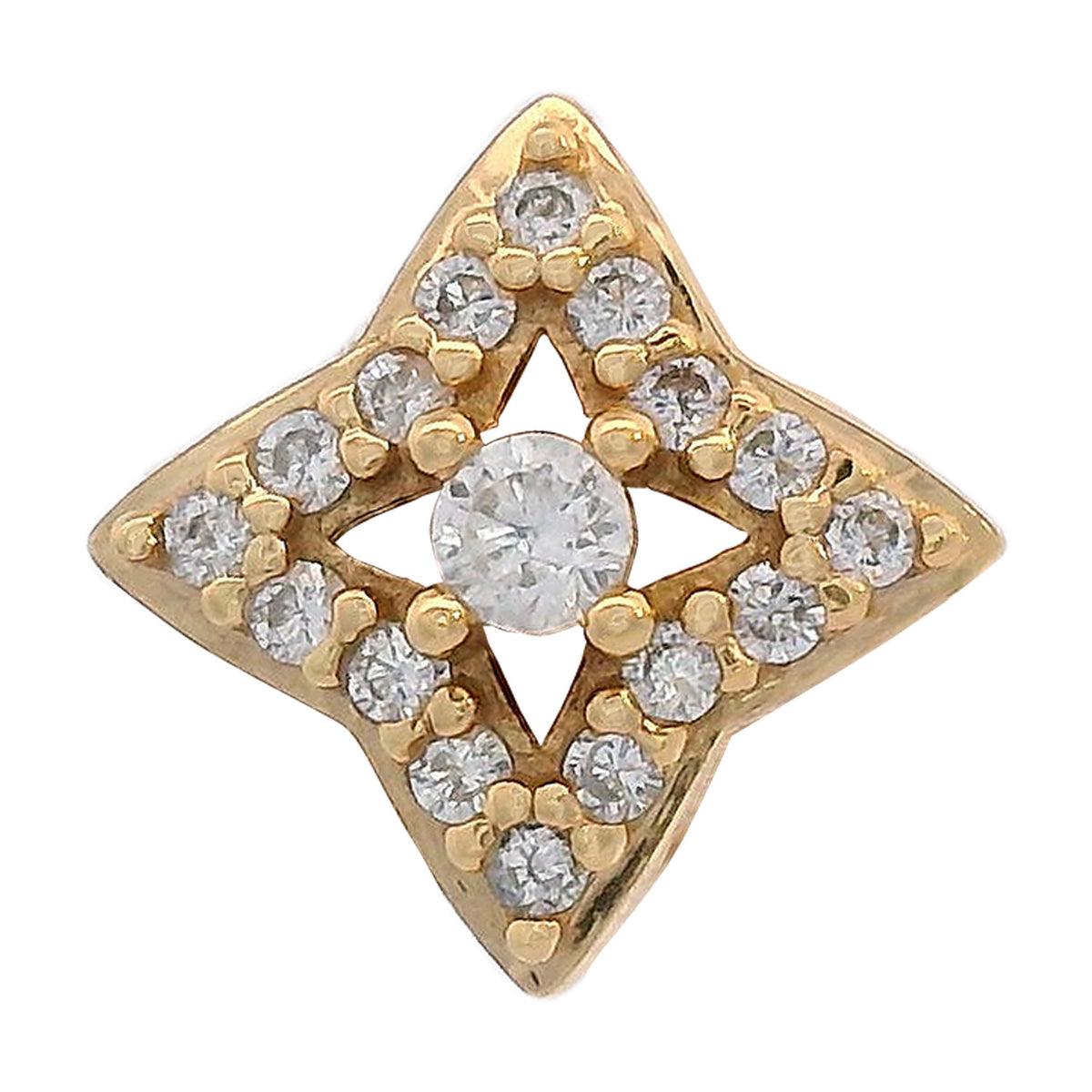 GEORGINI MIDNIGHT VELVET FAIRWATER PETITE EARRINGS GOLD