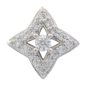 GEORGINI MIDNIGHT VELVET FAIRWATER PETITE EARRINGS SILVER