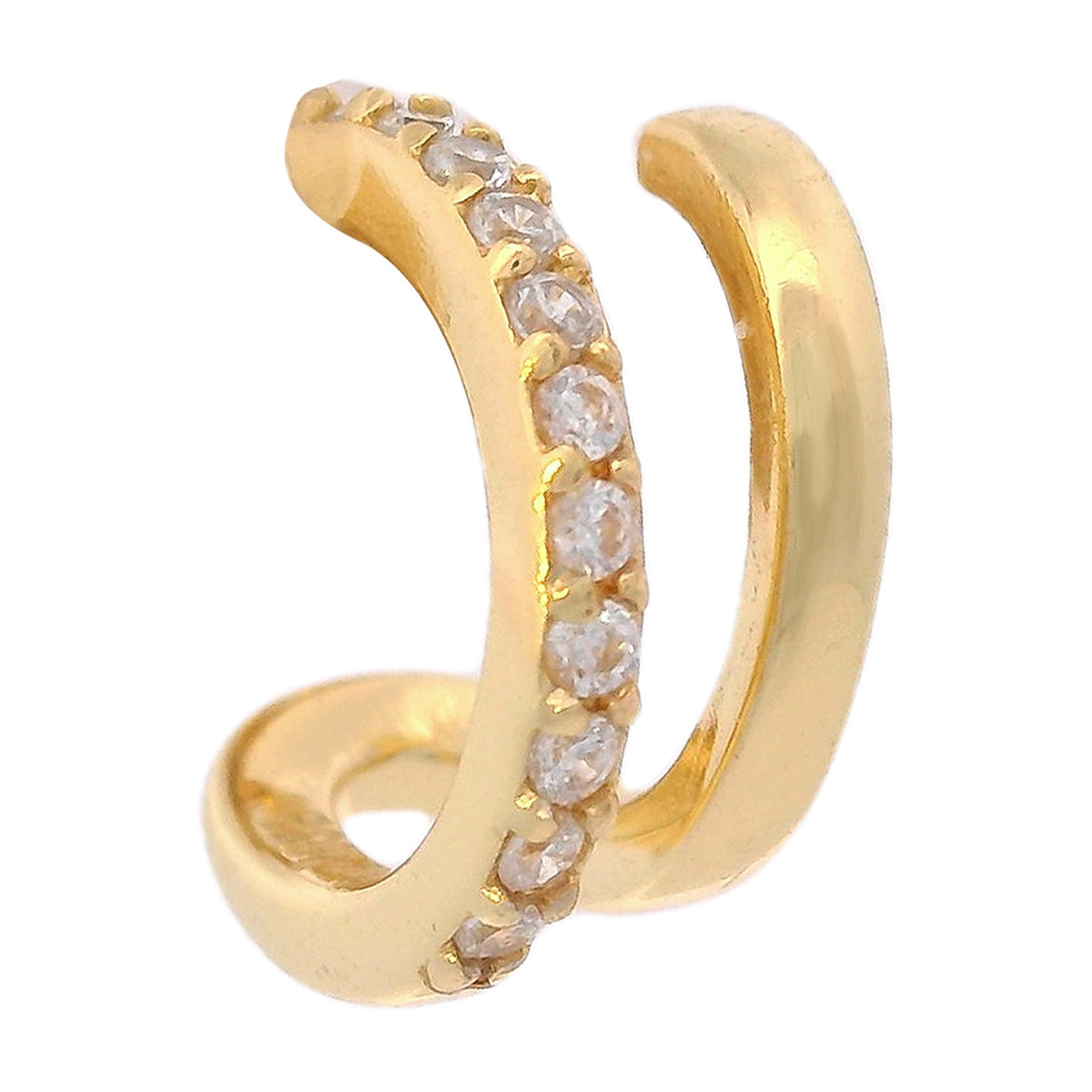 GEORGINI MIDNIGHT VELVET RATRI DOUBLE EARRING GOLD