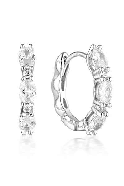 GEORGINI Aurora Glimmer Silver Earrings IE977W