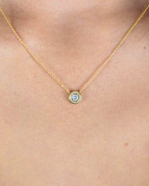 MILESTONE HALO PENDANT IN GOLD