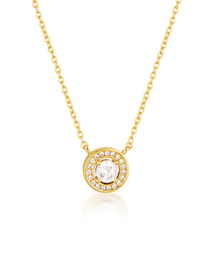 MILESTONE HALO PENDANT IN GOLD