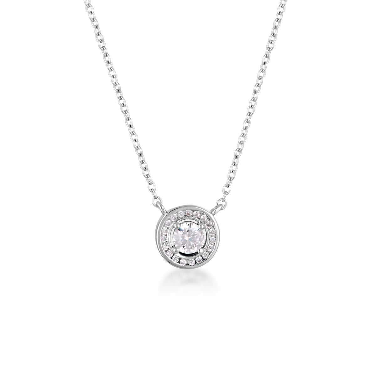 MILESTONE HALO PENDANT IN SILVER