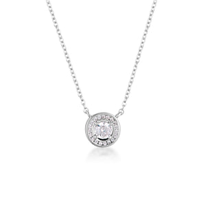 MILESTONE HALO PENDANT IN SILVER