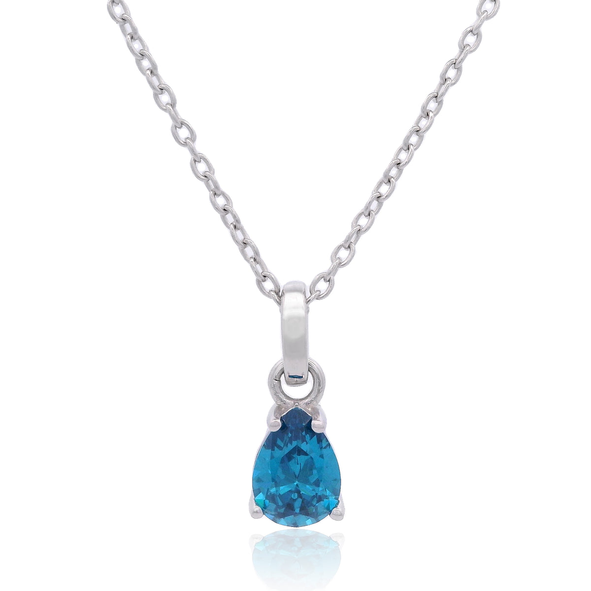 GEORGINI WISTERIA PENDANT BLUE TOPAZ CZ SILVER