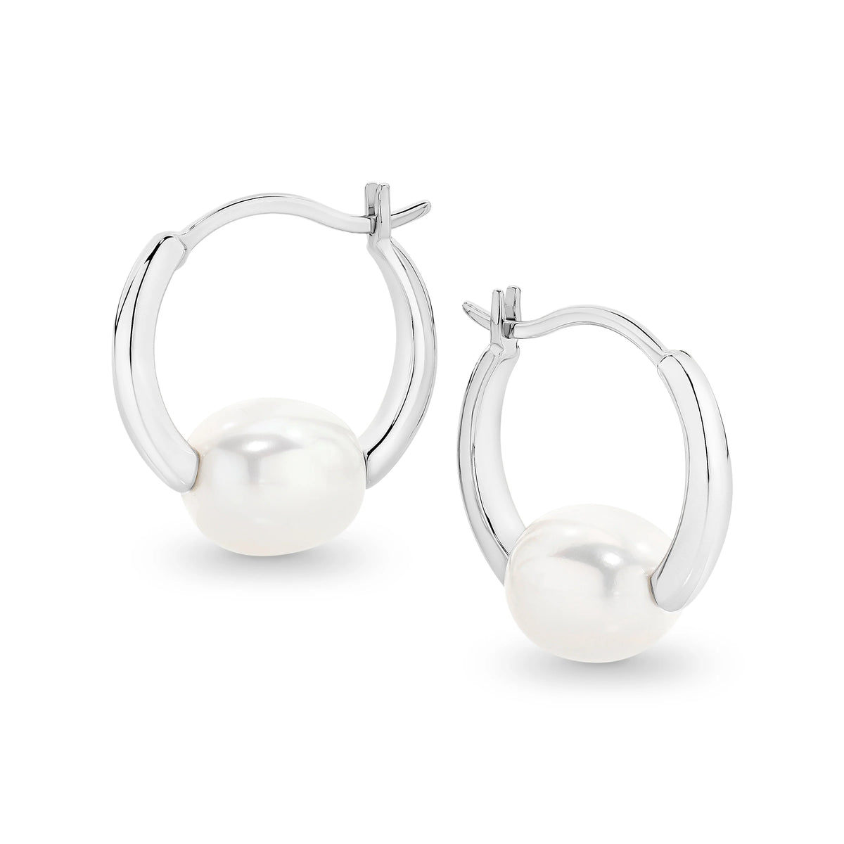 Freya Pearl Hoops