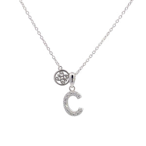 LUXURY LETTERS C INITIAL PENDANT SILVER