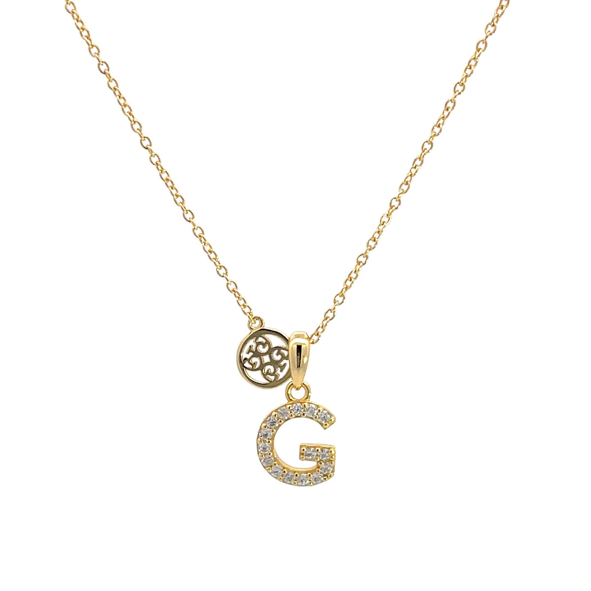 LUXURY LETTERS G INITIAL PENDANT GOLD