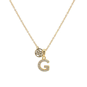 LUXURY LETTERS G INITIAL PENDANT GOLD