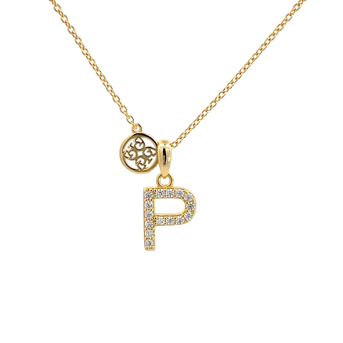 LUXURY LETTERS P INITIAL PENDANT GOLD