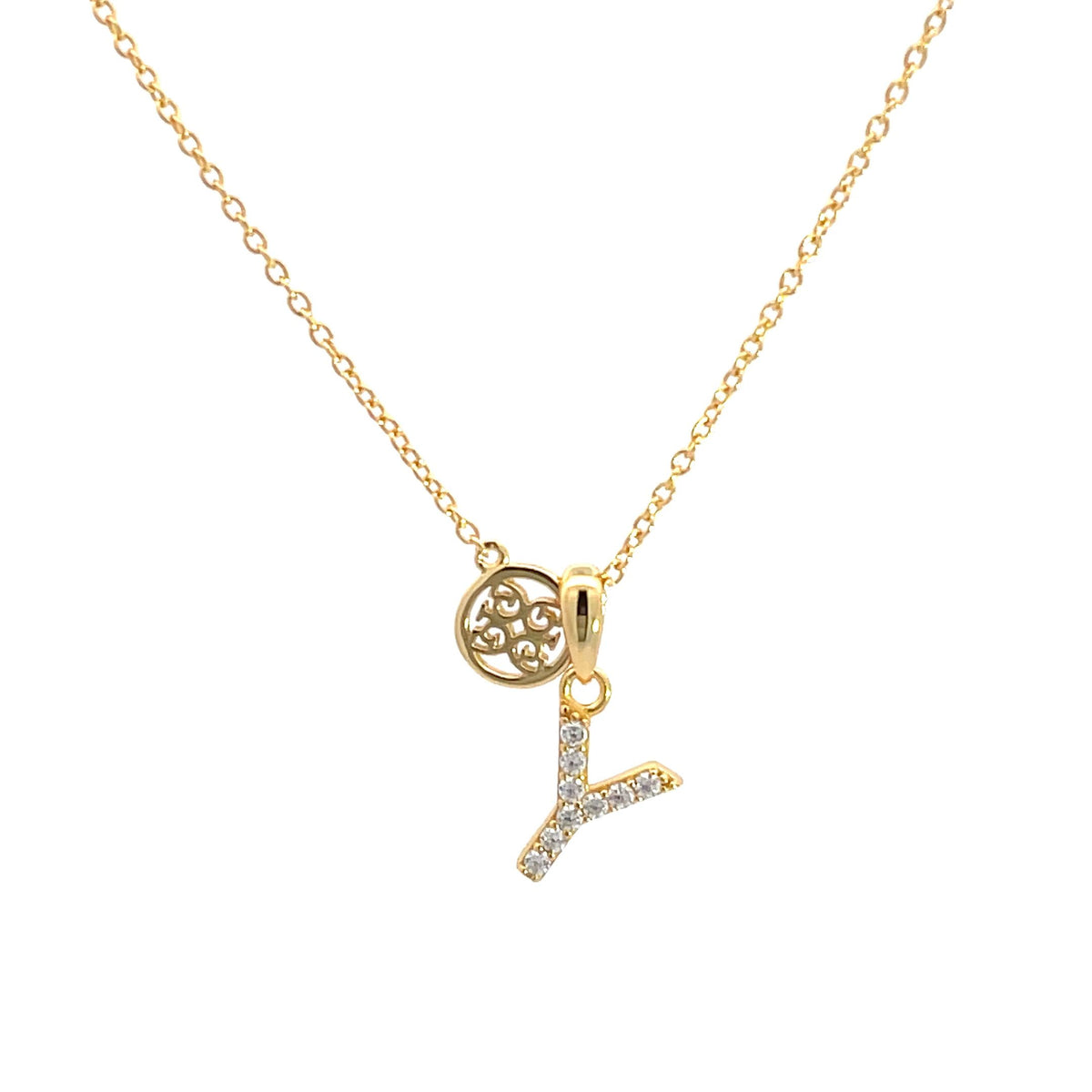 LUXURY LETTERS Y INITIAL PENDANT GOLD