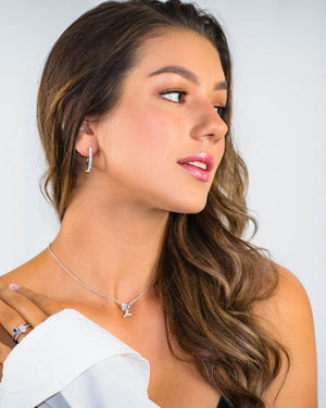 LUXURY LETTERS Y INITIAL PENDANT SILVER