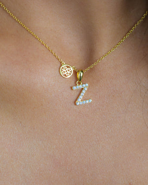 LUXURY LETTERS Z INITIAL PENDANT GOLD