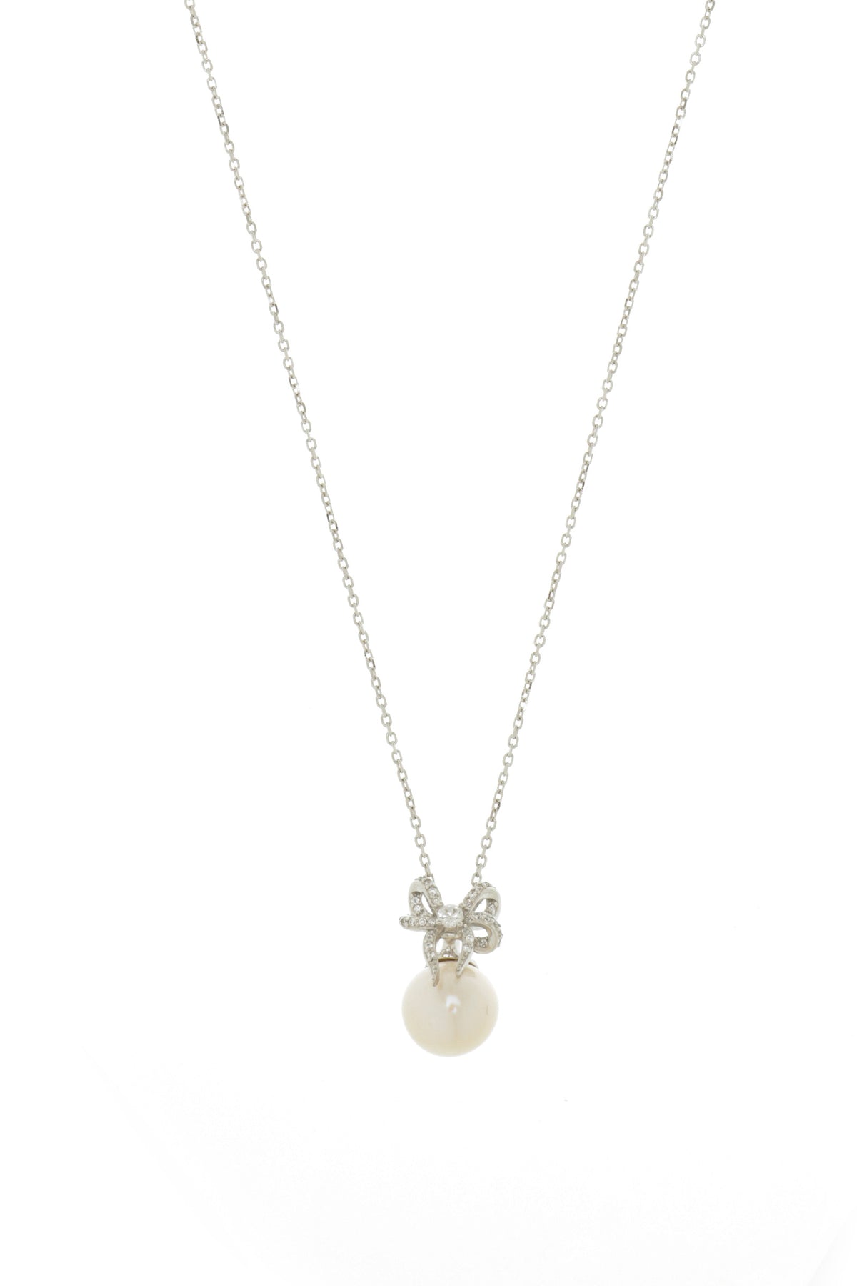 SWEETHEART BOW FRESHWATER PEARL NECKLACE