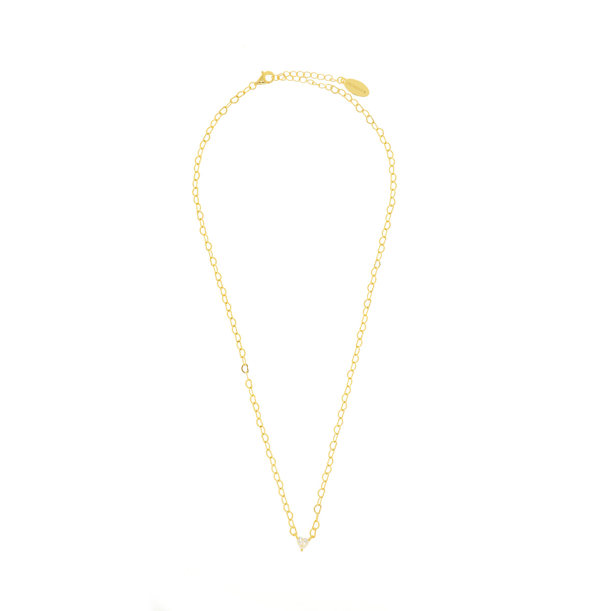 SWEETHEART HEART CHAIN NECKLACE GOLD
