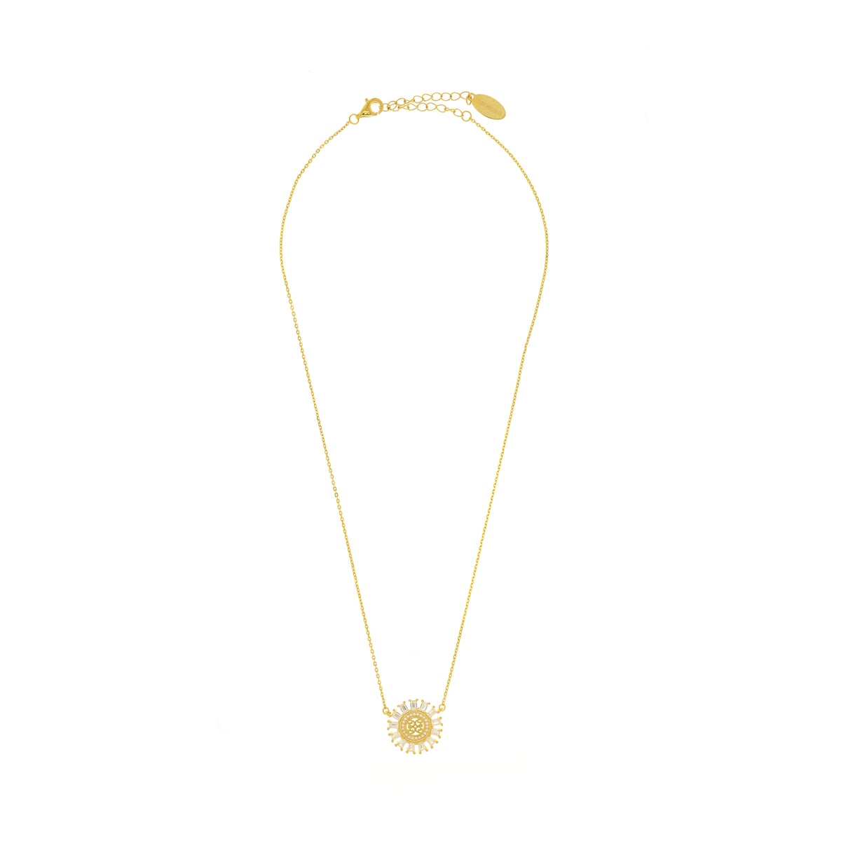 MY ONLY SUNSHINE BAGUETTE PENDANT GOLD