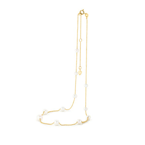 9K Yellow Gold Ethereal Aureate Pearl Necklace IP995-N9Y