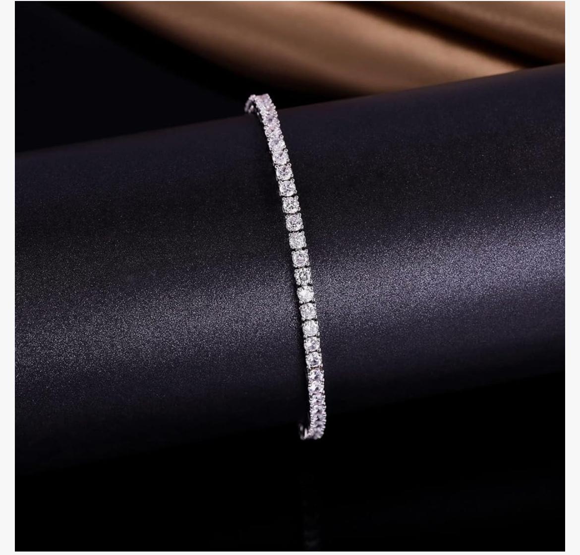 14K Gold 4.00 CTW Lab Diamond (G/Vs) Tennis Bracelet AGI Certified
