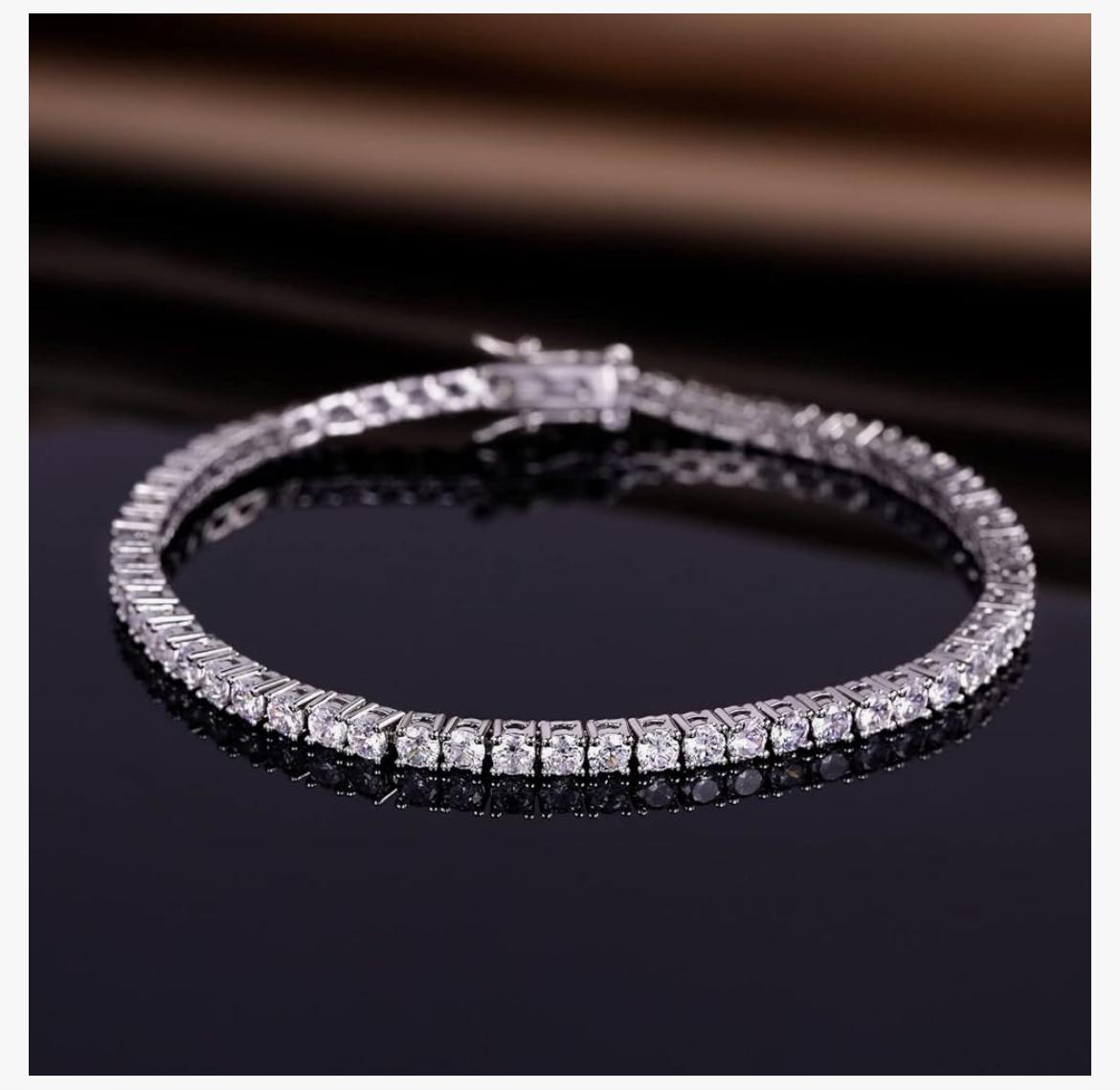 14K Gold 4.00 CTW Lab Diamond (G/Vs) Tennis Bracelet AGI Certified
