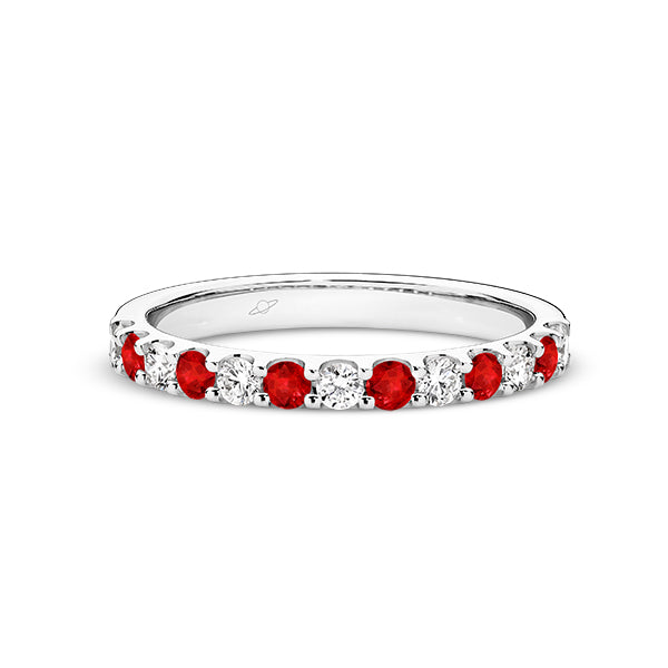Ruby and Diamond Eternity Ring