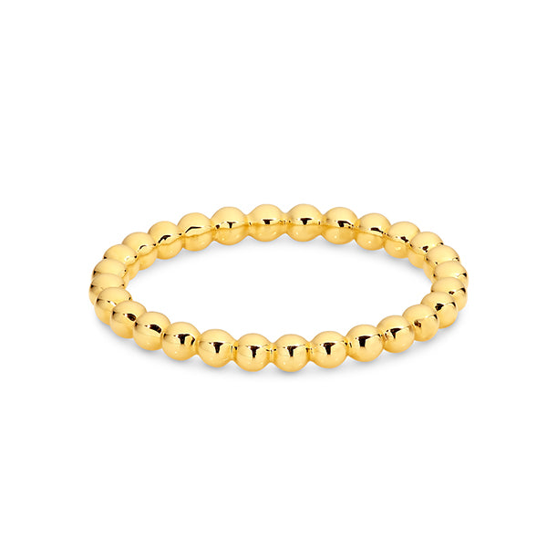 9K Gold Plain Gold Ball Ring