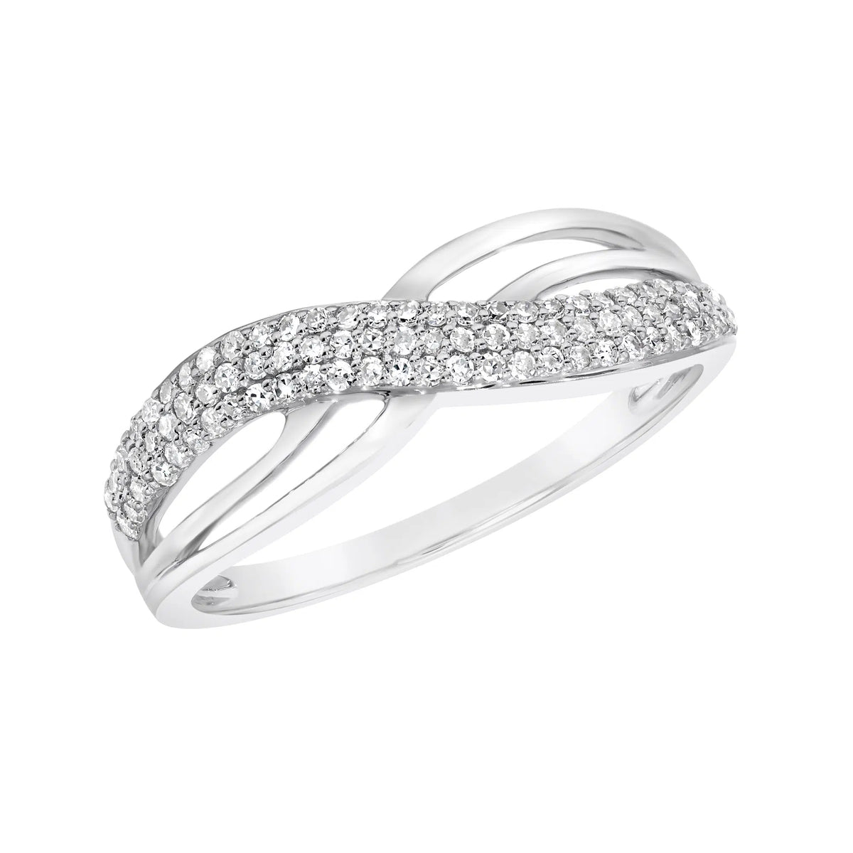 9K White Gold 0.25ct Diamond Ladies Ring
