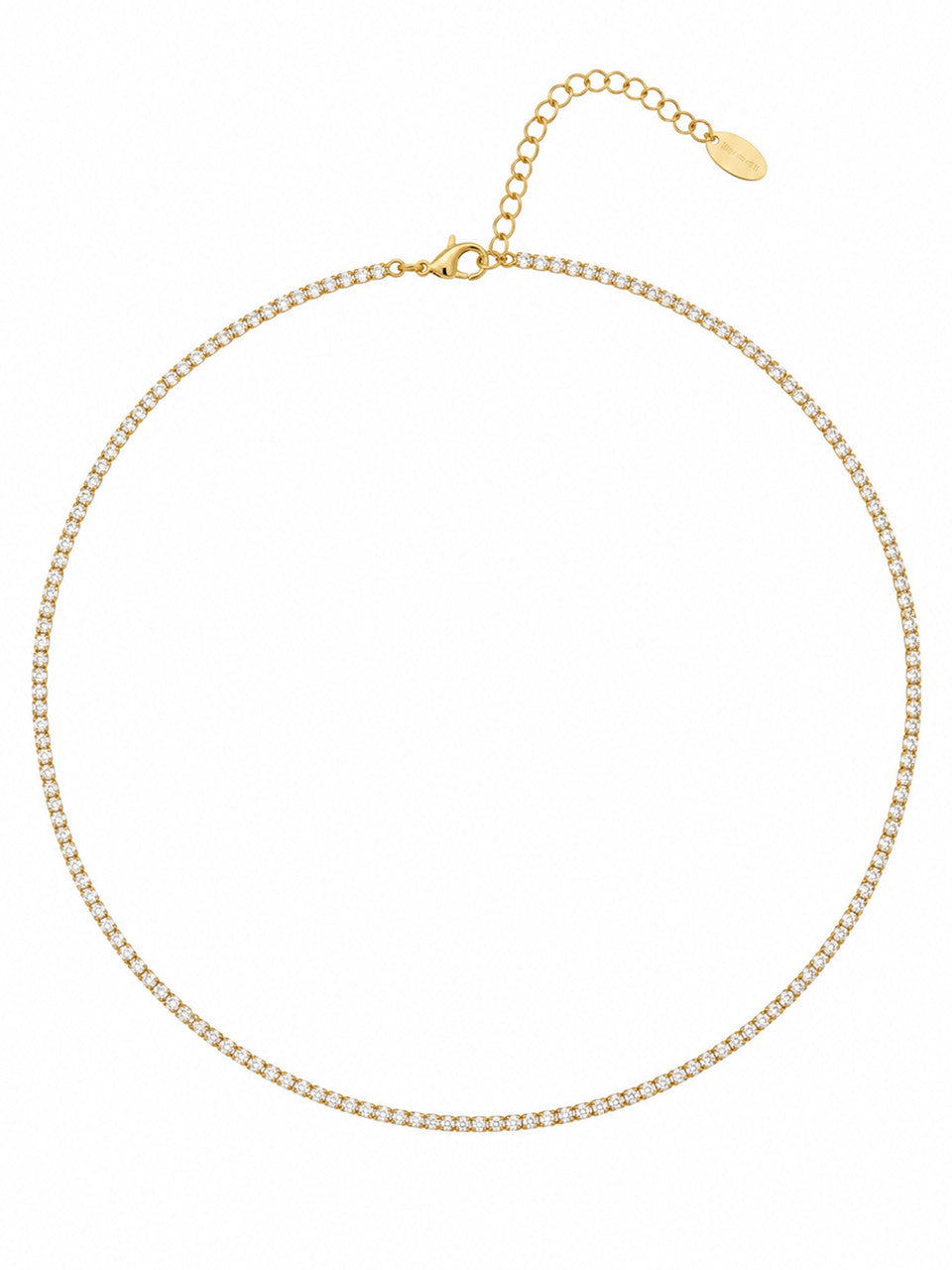 Sonne Tennis Necklace Gold