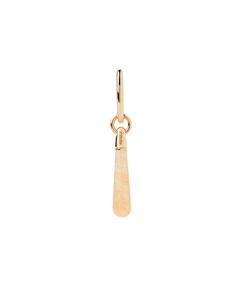 PDPAOLA Yelow Aventurine Large Jupiter Single Hoop