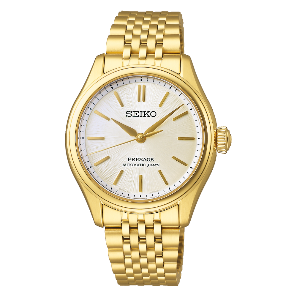 SEIKO Presage Classic Gold Automatic Men&#39;s Watch SARX132